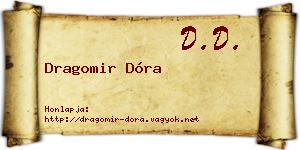 Dragomir Dóra névjegykártya